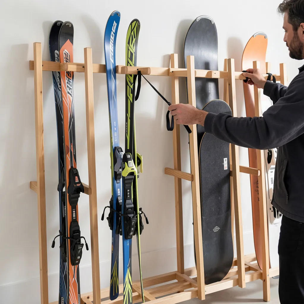 Snowboard boot storage