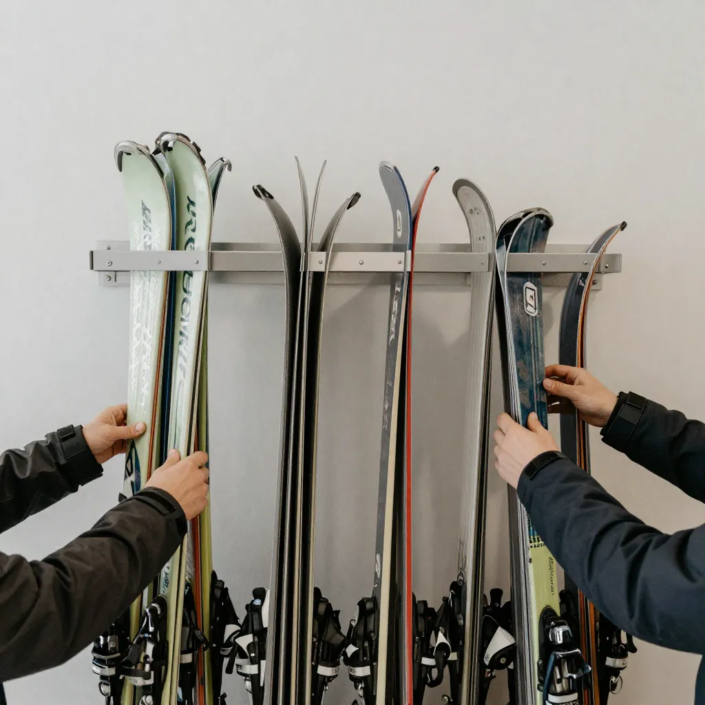 Sled accessory storage hooks